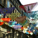 Mantones de manila que decoran Las Fiestas de la Paloma