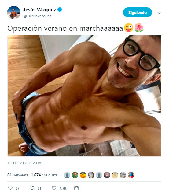 Jesús Vázquez arranca la operación verano calentando a las redes