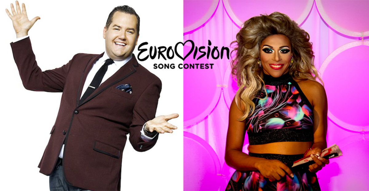 Shangela y Ross Mathews comentarán la final de Eurovision 2018 en Estados Unidos