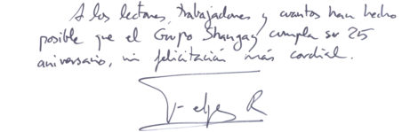 El rey Felipe VI felicita a 'Shangay' y a sus lectores por nuestro 25 aniversario