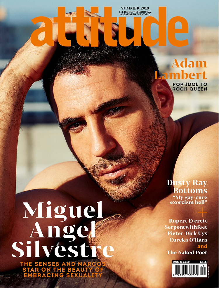 Miguel Ángel Silvestre, portada de la revista gay 'Attitude'