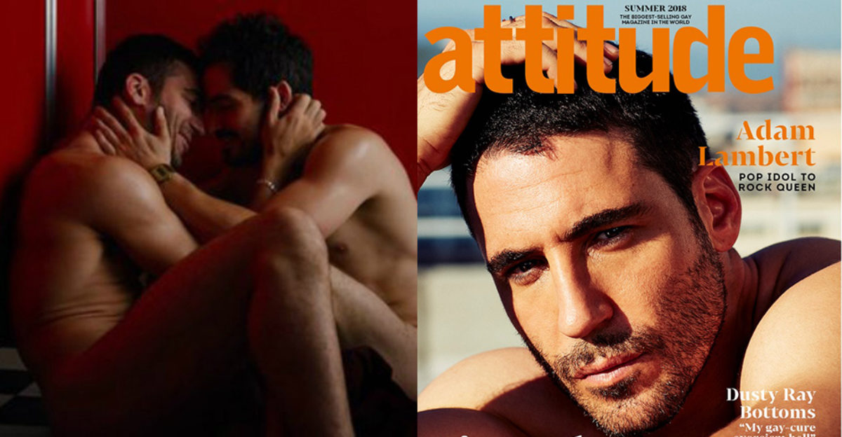 Miguel Ángel Silvestre, portada de la revista gay 'Attitude'