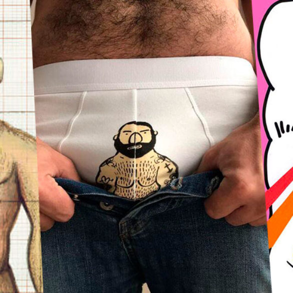 Hombres y penes peludos: el arte homoerótico para osos de Carlos Radriguez