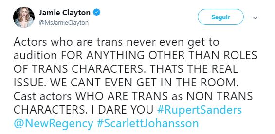 El papel trans de Scarlett Johansson reaviva la polémica