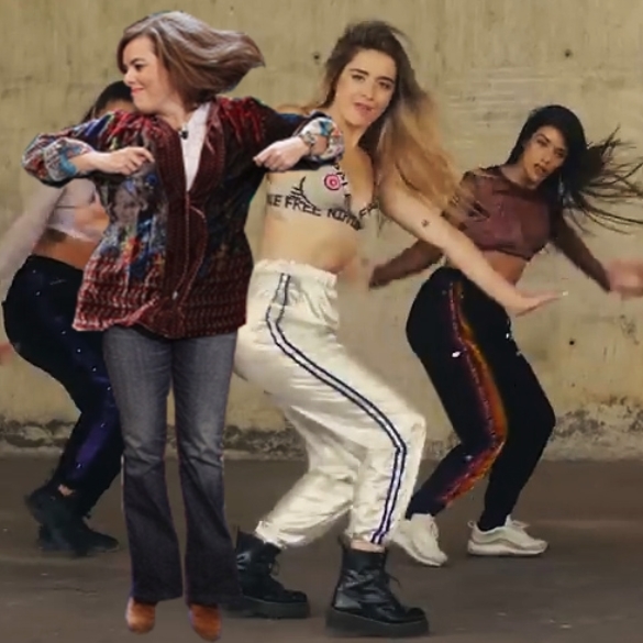 Soraya Sáenz de Santamaría, nueva bailarina de Lola Índigo en este vídeo viral