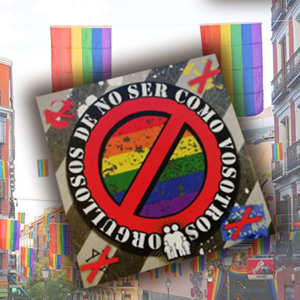 Nuevas pegatinas homófobas ensucian la celebración del Orgullo de Madrid 2018