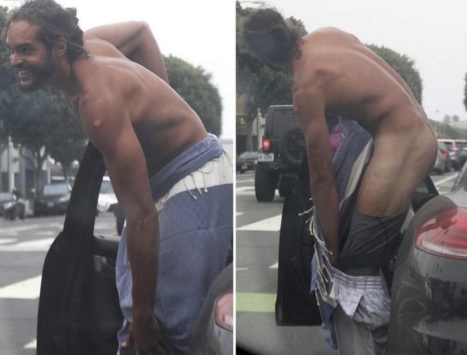 Joakim Noah, jugador de la NBA, se desnuda en las calles de Santa Mónica
