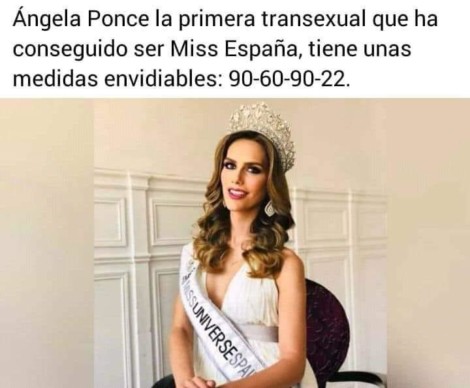 El meme tránsfobo contra Ángela Ponce que no se puede tolerar