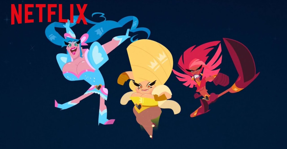 3 drag queens protagonizan la nueva serie de dibujos animados de Netflix