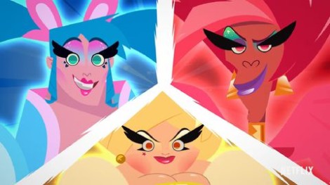 3 drag queens protagonizan la nueva serie de dibujos animados de Netflix