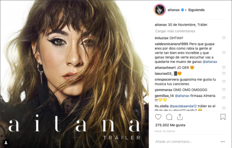 'Tráiler', el disco de Aitana Ocaña ya tiene fecha