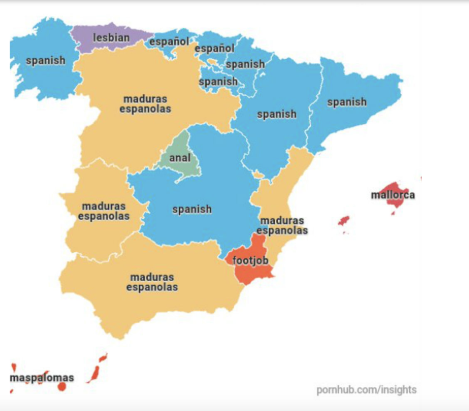 Murcia deja huella en sus búsquedas de porno en España