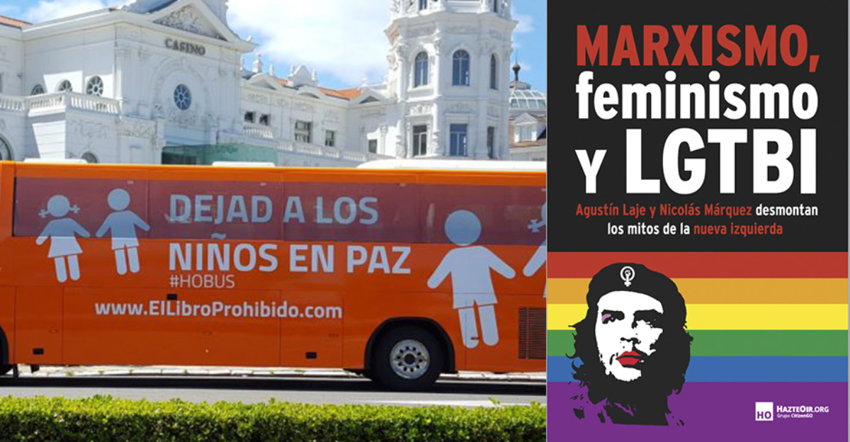 El autobús tránsfobo de Hazte Oír vuelve a sembrar el odio en una 'gira' por toda España