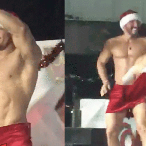 ¡Papá Noel es stripper! La felicitación más sexy de la Navidad
