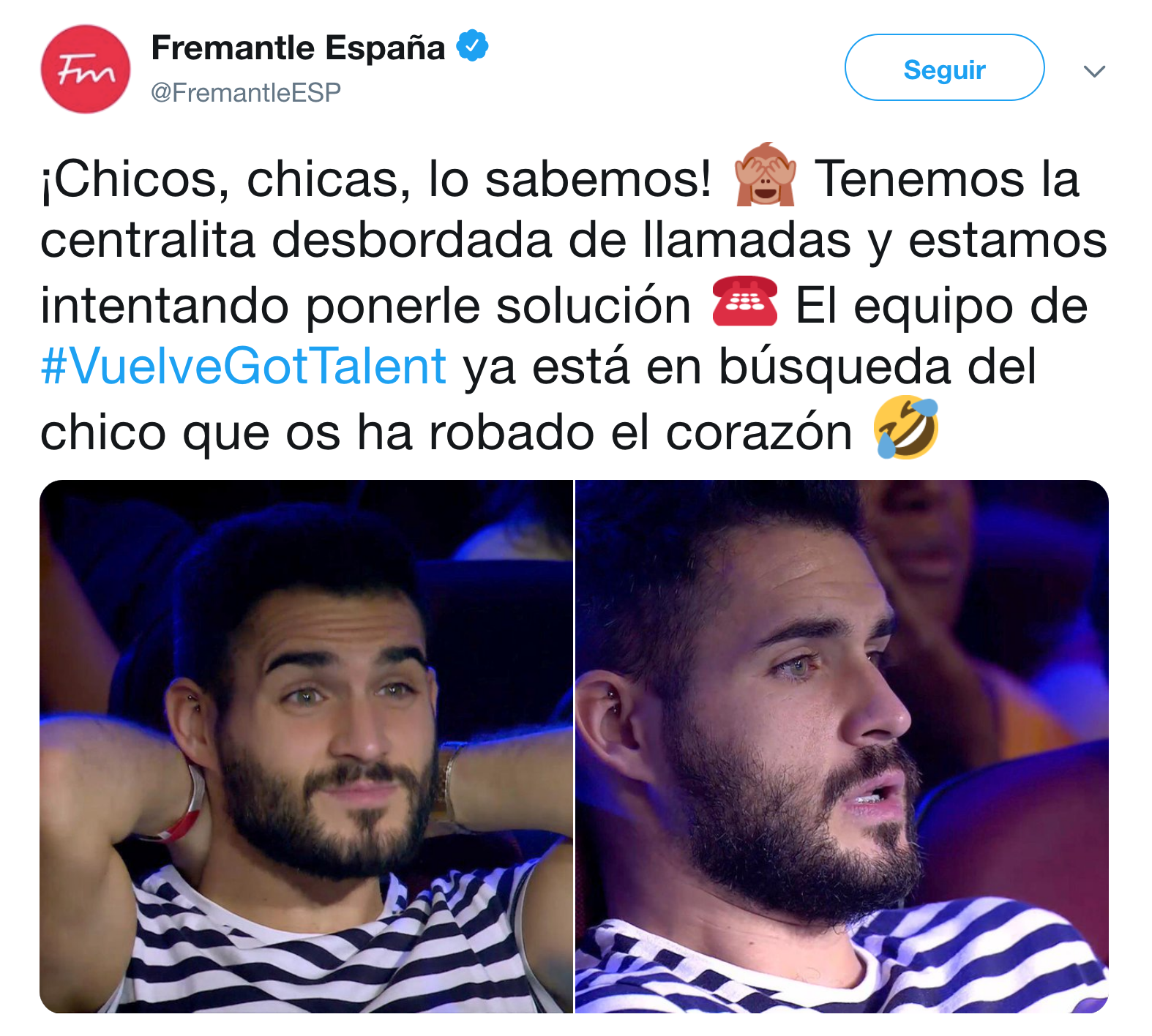 Se busca al guaperas que enamoró a los espectadores de ‘Got Talent España’