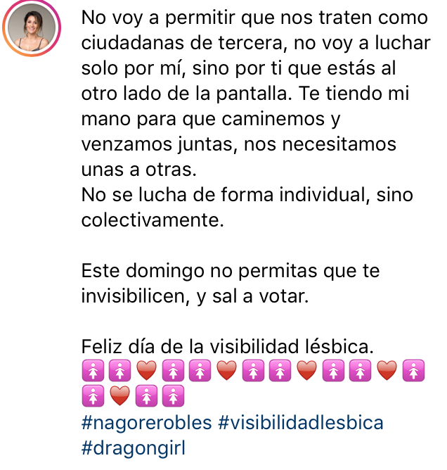 El apasionado (y maravilloso) beso de Sandra Barneda y Nagore Robles por la visibilidad lésbica