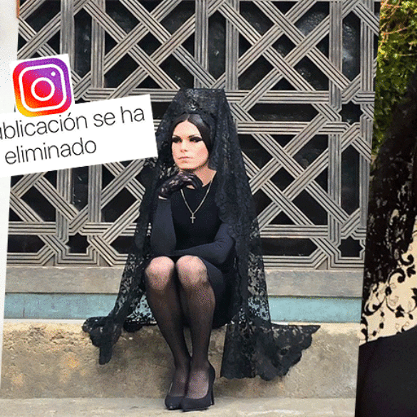 Instagram censura la ‘mantilla travesti’ de Córdoba por “incitar al odio”