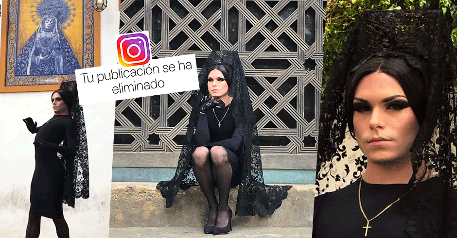 Instagram censura la 'mantilla travesti' de Cordoba por "incitar al odio"