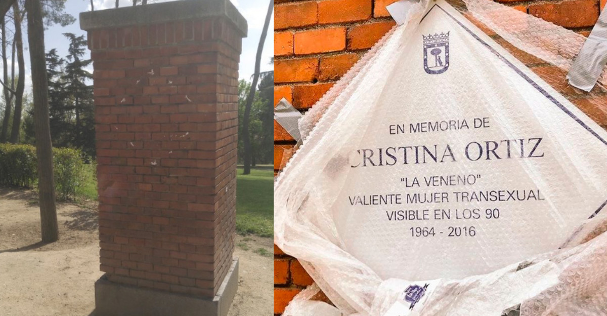 Arrancan la placa de La Veneno que puso el Ayuntamiento de Madrid en el Parque del Oeste