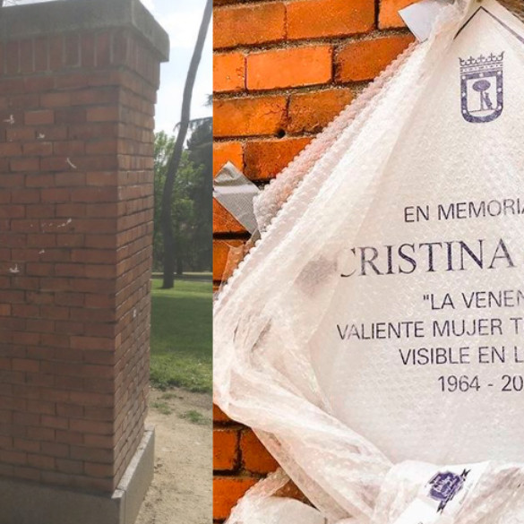Arrancan la placa de La Veneno que puso el Ayuntamiento de Madrid en el Parque del Oeste