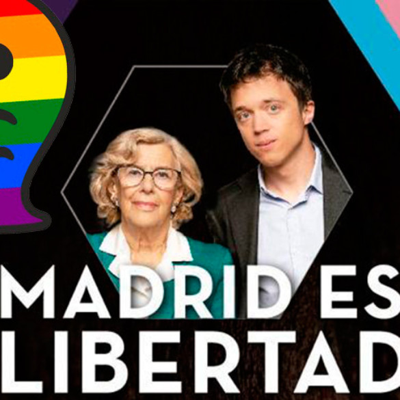 Carmena, Errejón y Gaysper, protagonistas de ‘Madrid es libertad’, la fiesta LGTBI+ de Más Madrid