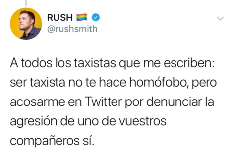 Un taxista grita "maricón" a un tuitero en el centro de Madrid