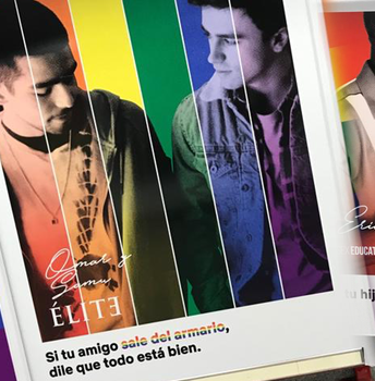 El metro de Chueca sorprende con su bandera arcoíris y sus mensajes LGTB