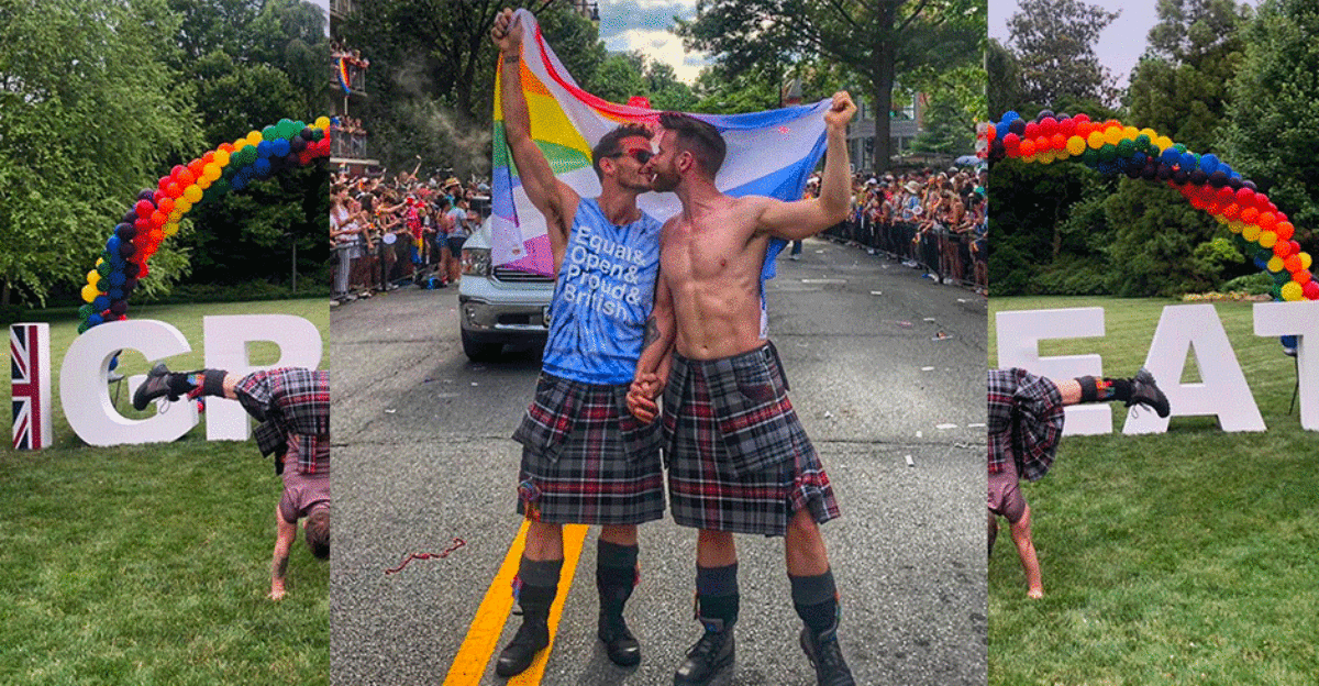 Emotiva petición de mano gay, con faldas y a lo loco, durante el Orgullo de Washington