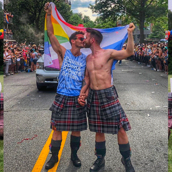 Emotiva petición de mano gay, con faldas y a lo loco, durante el Orgullo de Washington