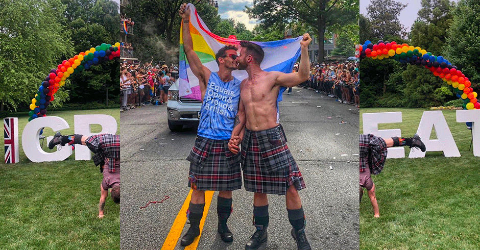 Emotiva petición de mano gay, con faldas y a lo loco, durante el Orgullo de Washington 
