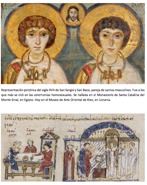 Ceremonias homosexuales en iglesias de la Europa medieval