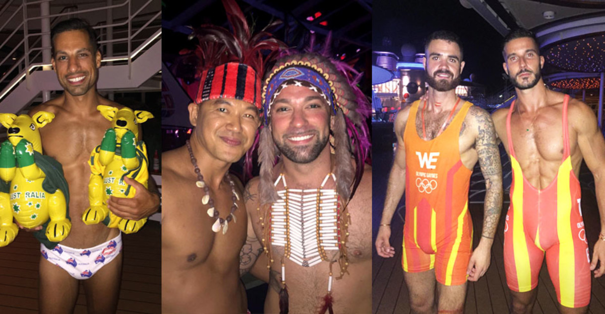 Chulazos toreros, mariachis, vaqueros… un 'mar de naciones' en el crucero gay Atlantis