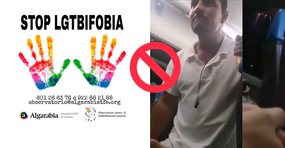 Piden un ‘castigo ejemplarizante’ para el homófobo del autobús de Gran Canaria