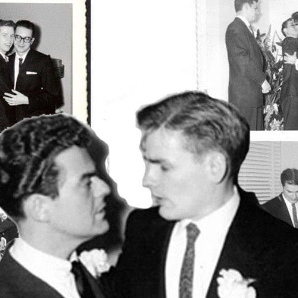 Las maravillosas fotos de la pionera boda gay (clandestina) al margen de la ley