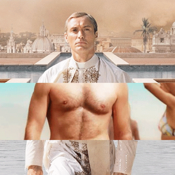 Jude Law aún más sexy en las nuevas imágenes de 'The New Pope'