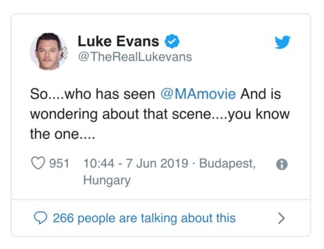 ¿Es este el verdadero pene de Luke Evans?