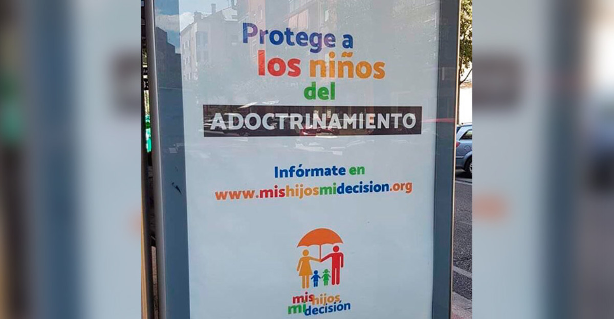 El nuevo mensaje LGTBIfóbico de Hazte Oír que se puede ver por España
