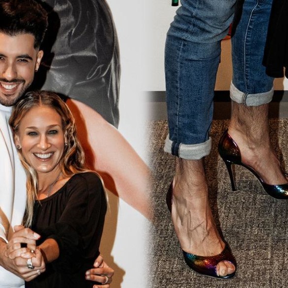 Un redactor de Shangay queda con Sarah Jessica Parker... ¡y se pone sus tacones!