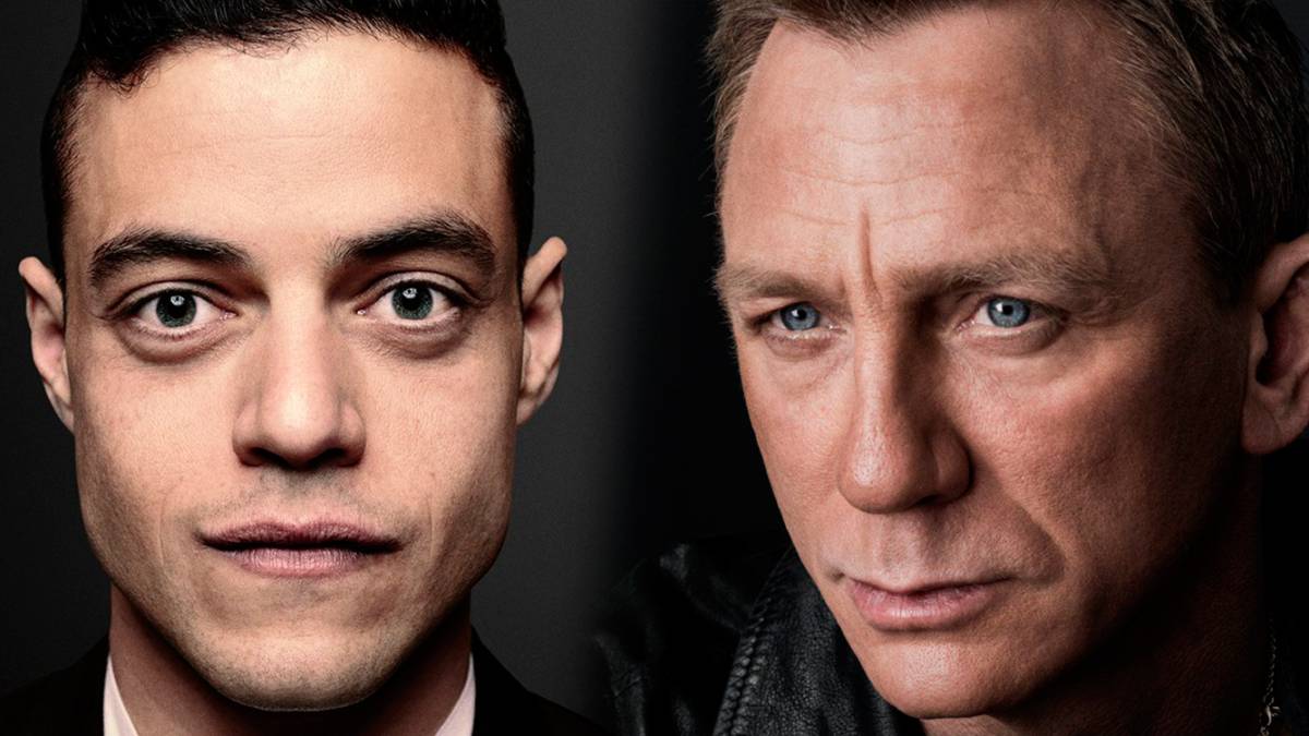 Rami Malek y Daniel Craig se besan en el set de la nueva película de James Bond