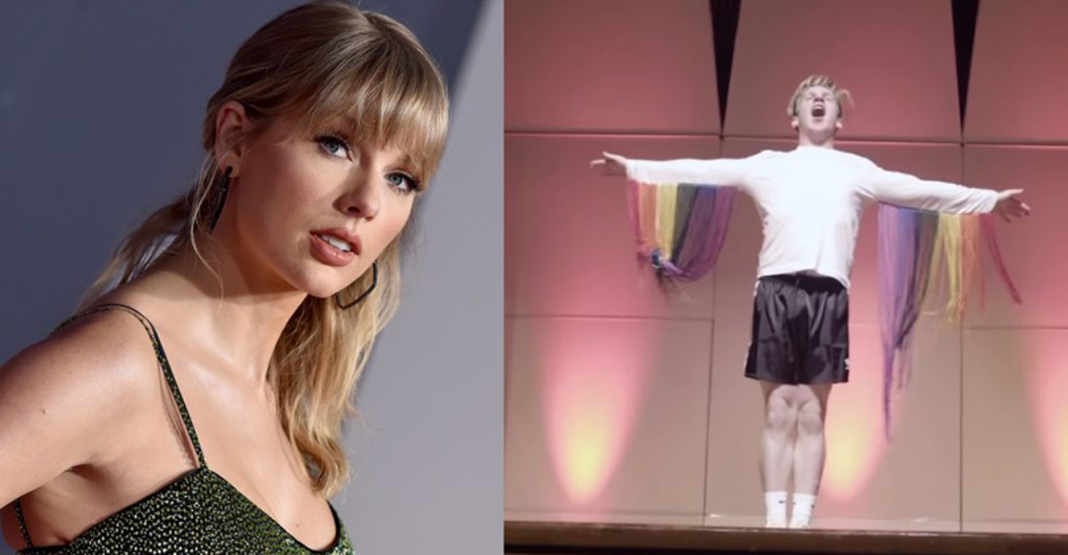 Taylor Swift se emociona al ver que un fan sale del armario con una de sus canciones