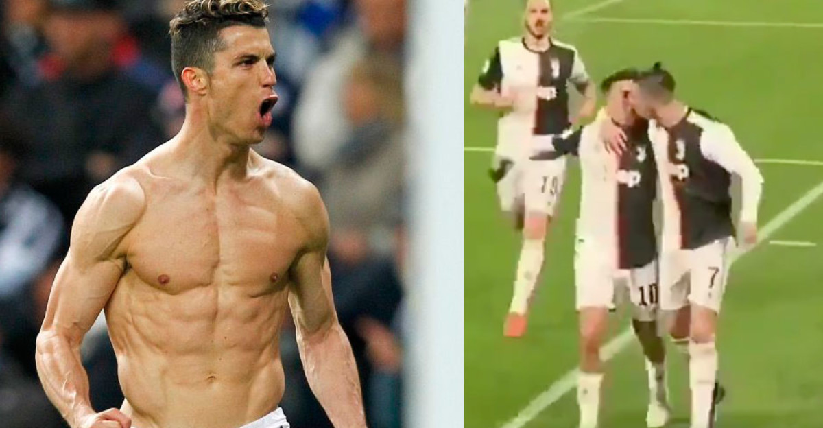Cristiano Ronaldo mete un gol, se besa con un hombre y arden las redes