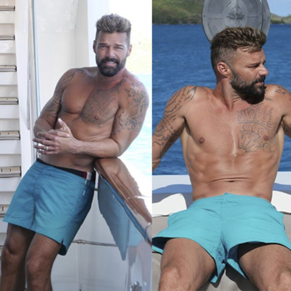 Ricky Martin comienza el 2020 más sexy que nunca bajo el sol caribeño