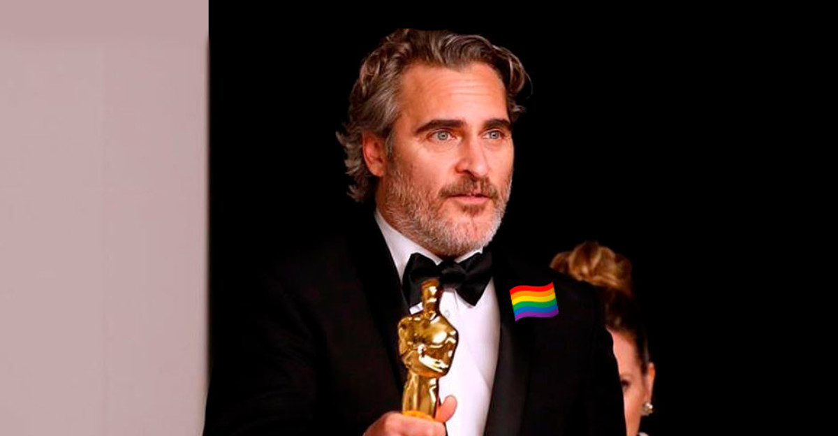 Joaquin Phoenix se acuerda del colectivo LGTBI en los Oscar 2020