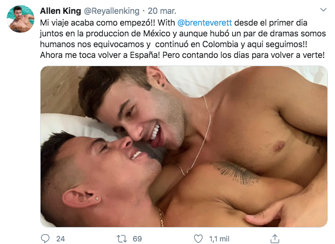 Allen King nos descubre su relación con la estrella del porno gay Brent Everett