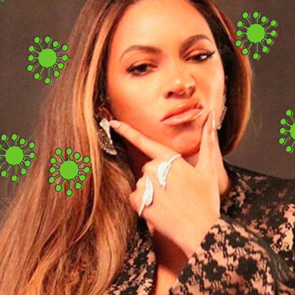 Beyoncé, inesperada imagen del gel desinfectante de manos contra el contagio del coronavirus