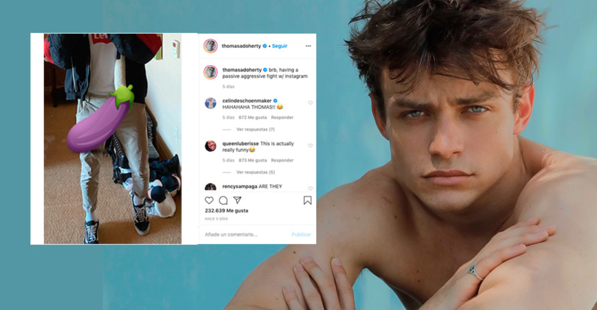 Instagram censura una foto de Thomas Doherty (Disney Channel) en la que se le marca el paquete