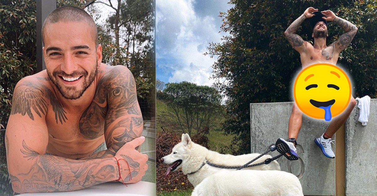 Maluma "amarrado por perro", sin camiseta y de lo más sexy en su última foto de Instagram