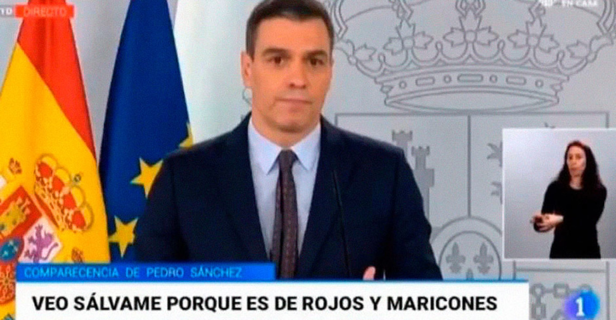 Jorge Javier Vázquez, orgulloso de ser #RojoyMaricón, da las gracias a Pedro Sánchez con un meme viral