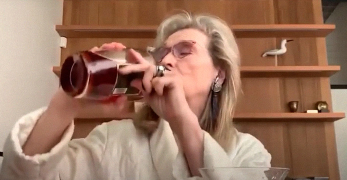 Meryl Streep se pilla un pedo en una videollamada con sus amigas