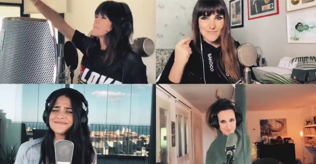 Los cantantes españoles graban una nueva versión de 'Resistiré', el himno contra el coronavirus